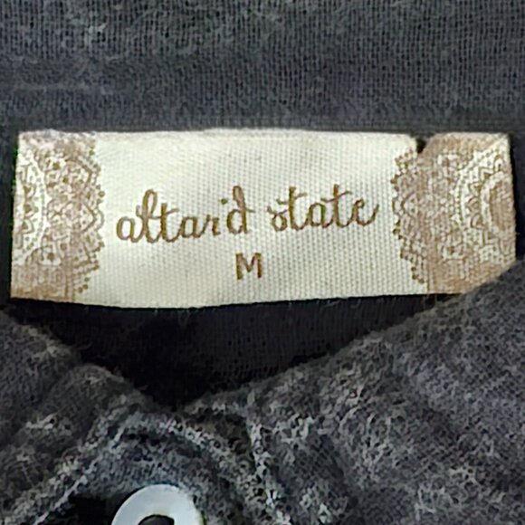 Altar'd State Classic Black L/S Shirt Versatile Comfortable w/pockets $74.95 tag - Picture 6 of 10